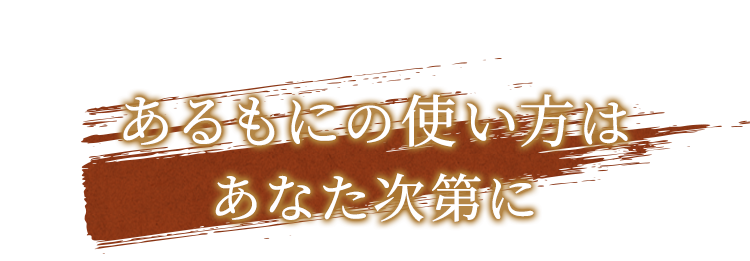 あるもにの使い方はあなた次第に